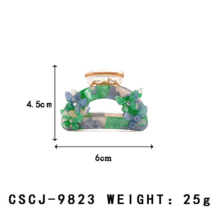 6cm 3D Flower Hollow Hair Claw 2